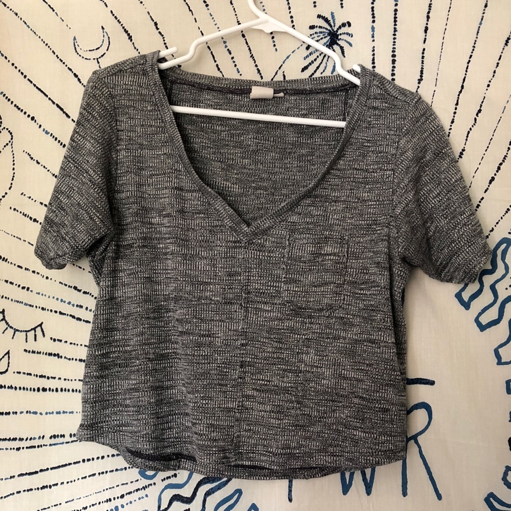 LA Hearts grey top